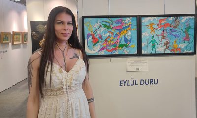Eylül Duru eserleriyle Gazze’deki soykırıma hayır diyor